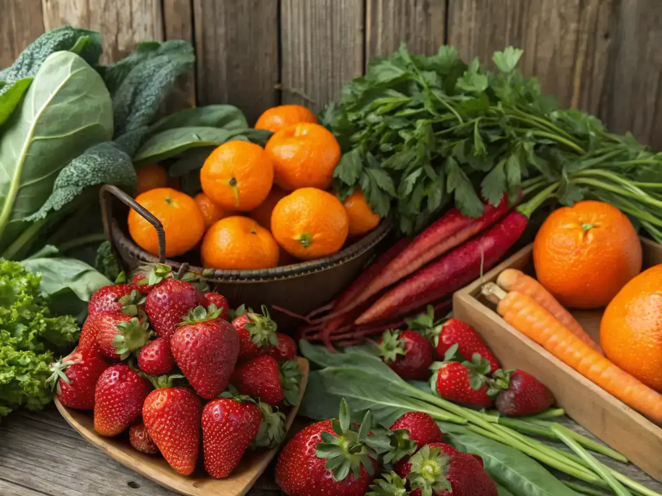 A vibrant image showcasing a variety of colorful fruits and vegetables, representing the nutrition category of the health and wellness blog. The image should convey freshness, health, and the importance of a balanced diet.