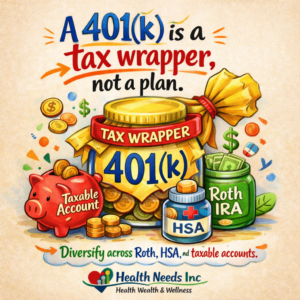 A 401(k) is a tool, not a plan. For long-term security, integrate it with Social Security strategies, tax planning, and spousal benefits.