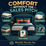 Practical mattress, pillow, and bedding factors including support, temperature, movement, and trial terms.