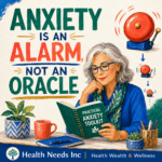 Illustration accompanying HNI’s anxiety coping guide