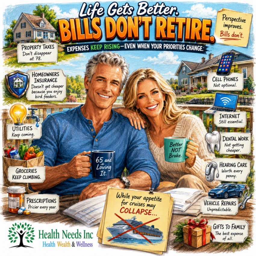 retirement spending declines bills-don't retire