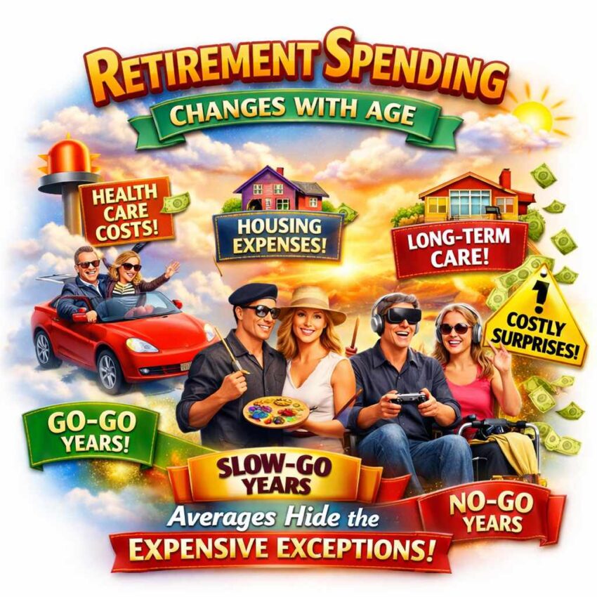 Retirement spending often changes with age, but averages hide the expensive exceptions.
