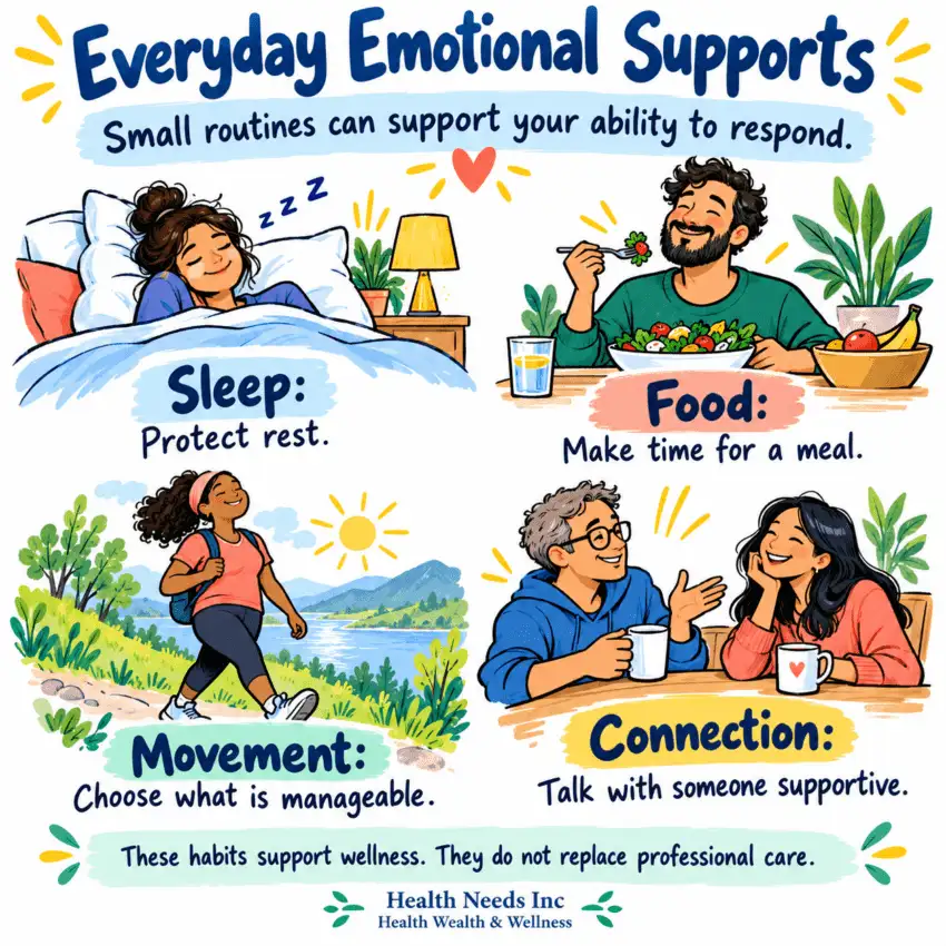 Everyday routines that can support emotional wellness.